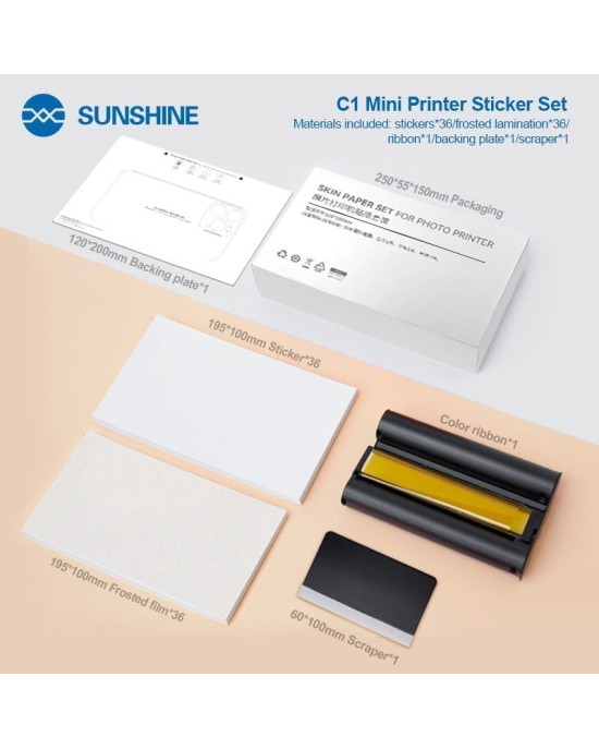 Zestaw Foli Toner do drukarki Sunshine C1 Mini