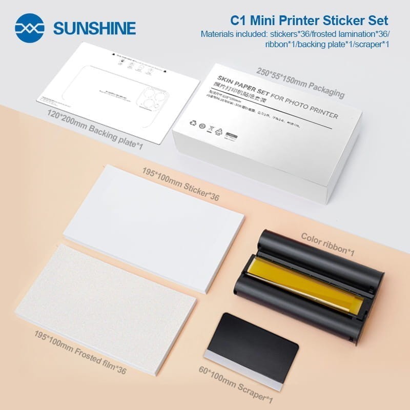 Zestaw Foli Toner do drukarki Sunshine C1 Mini
