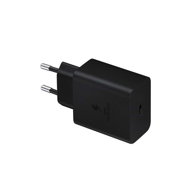 ŁADOWARKA SIECIOWA DENMEN 45W TA845 CZARNA FASTON
