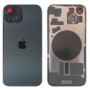 Klapka Jednobryłowa Plecki Tył iPhone 15 Black z Ramką i Magnesami