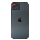 Klapka Jednobryłowa Plecki Tył iPhone 15 Black z Ramką i Magnesami