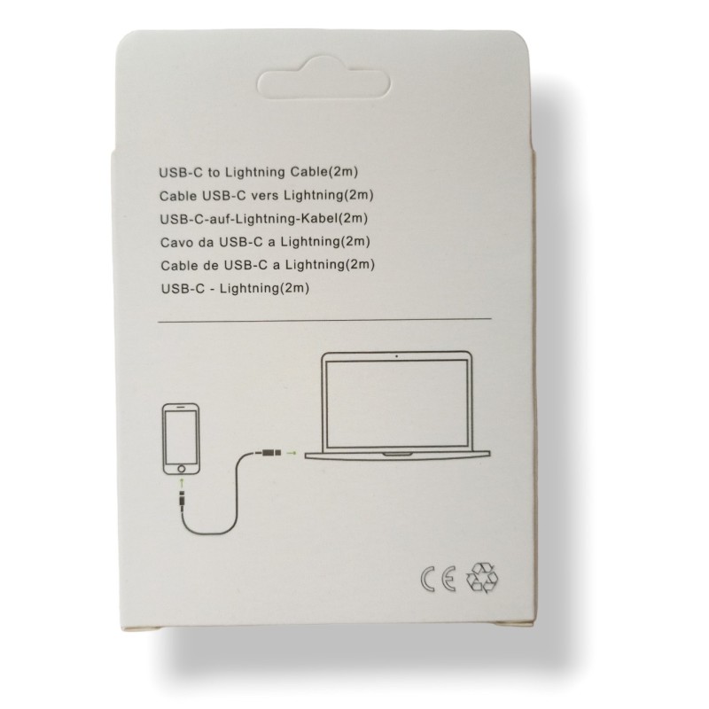 Kabel USB-C / LIGHTNING do Apple iPhone 2m