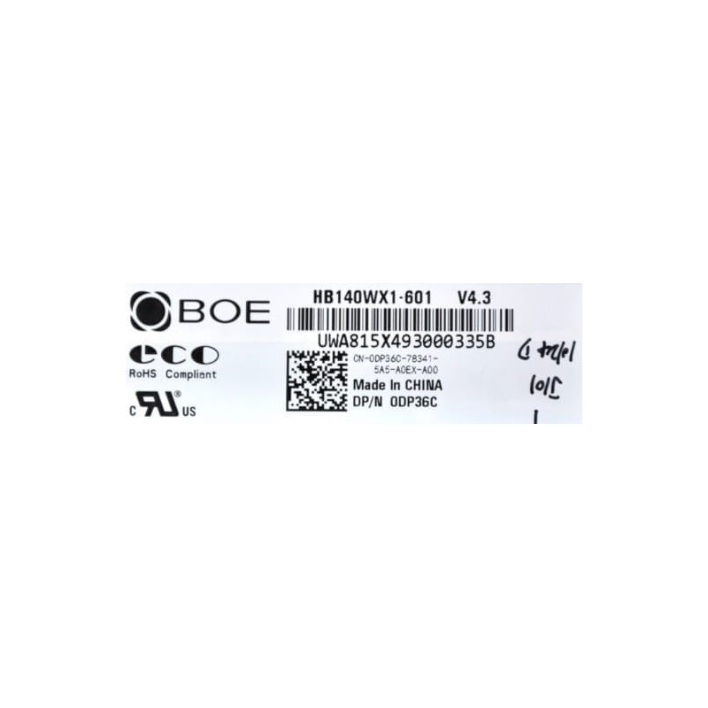 Matryca HB140WX1-601 14,0 BOE 1366x768 HD