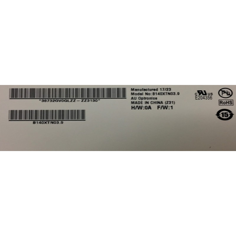 Matryca B140XTN03.4 B140XTN03.9 14,0 Au Optronics