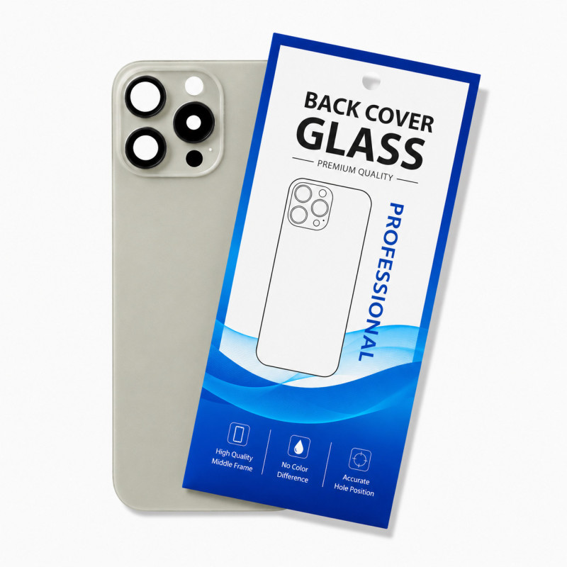 Klapka Jednobryłowa Plecki Tył iPhone 15 Pro Titanium Ramka HQ