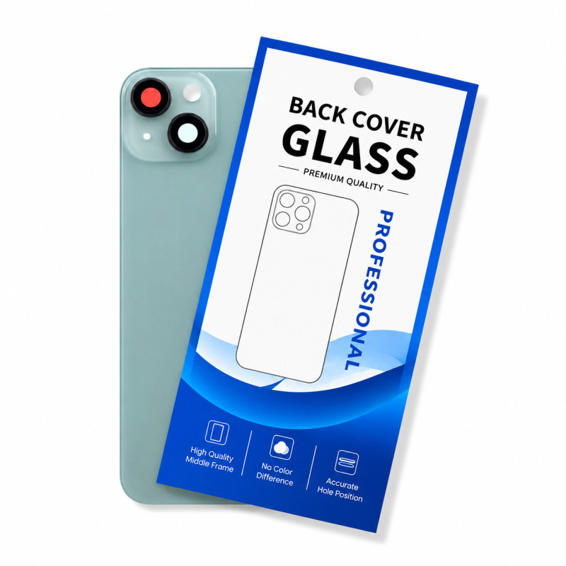 Klapka Jednobryłowa Plecki Tył iPhone 15 Green z Ramką HQ