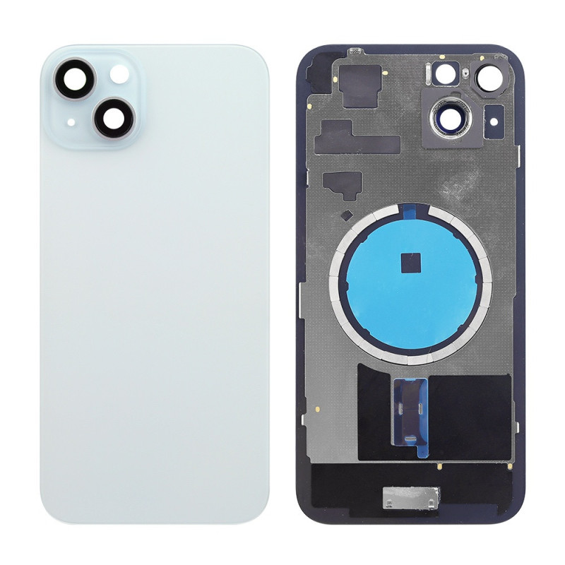 Klapka Jednobryłowa Plecki Tył iPhone 15 Blue z Ramką HQ
