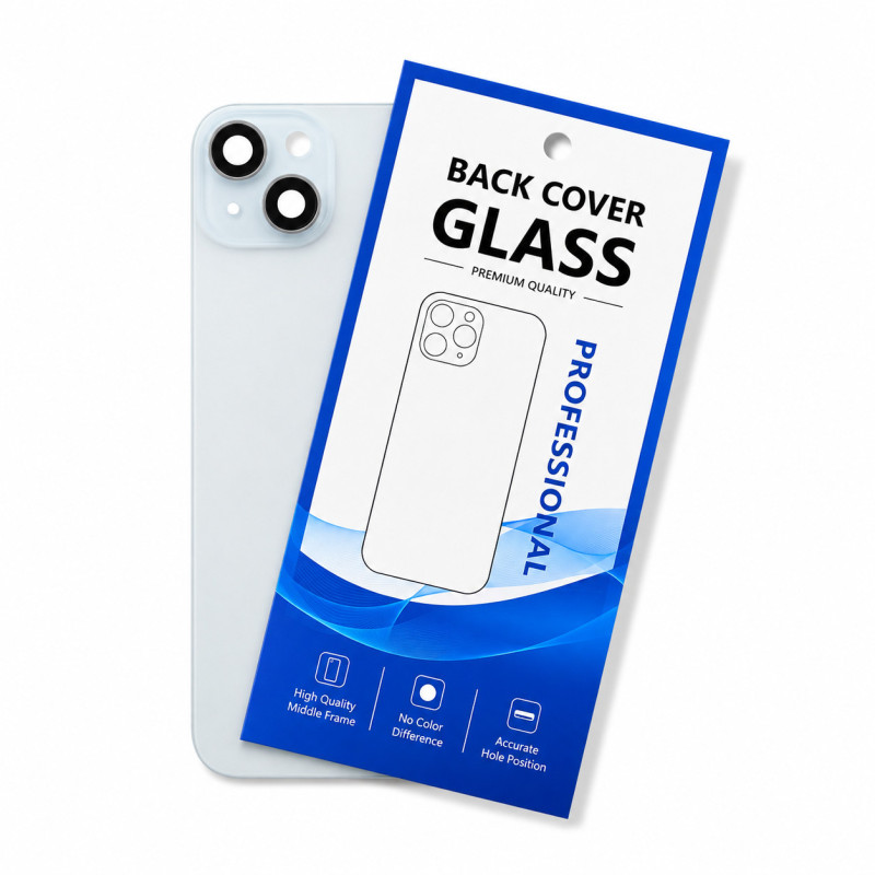 Klapka Jednobryłowa Plecki Tył iPhone 15 Blue z Ramką HQ