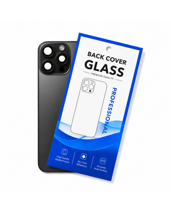 Klapka Jednobryłowa Plecki Tył iPhone 16 Pro Max Black Titan HQ