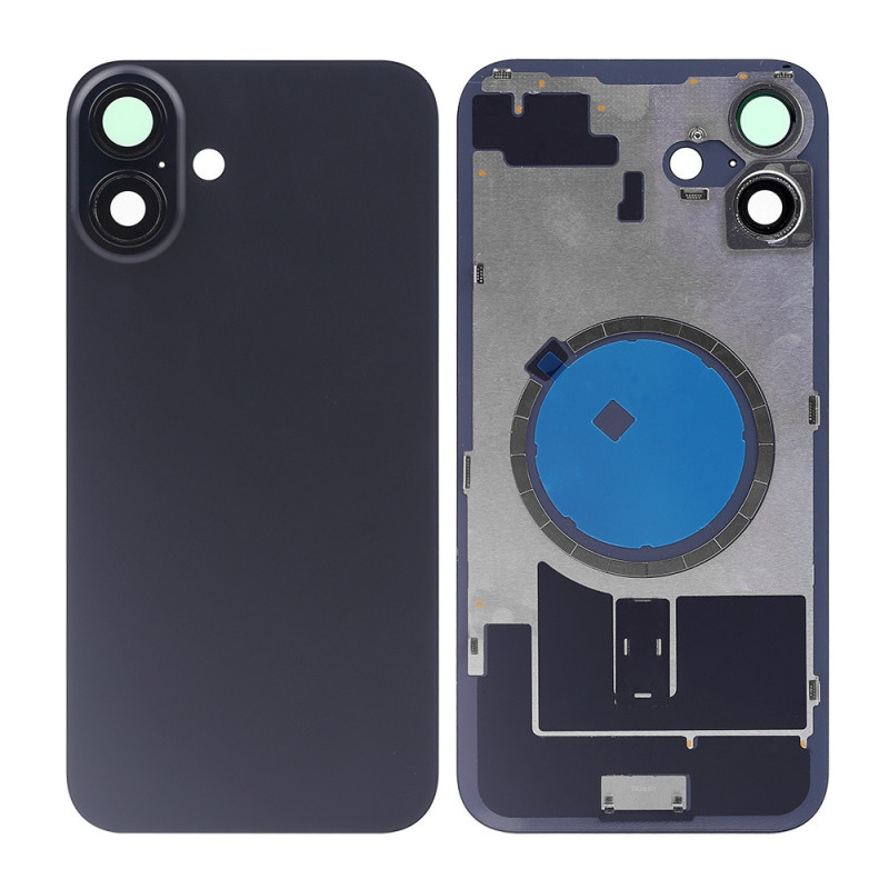 Klapka Jednobryłowa Plecki Tył iPhone 16 Black z Ramką  HQ