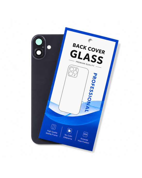 Klapka Jednobryłowa Plecki Tył iPhone 16 Black z Ramką  HQ