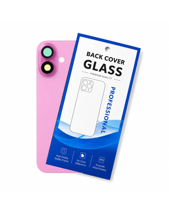 Klapka Jednobryłowa Plecki Tył iPhone 16 Pink z Ramką HQ