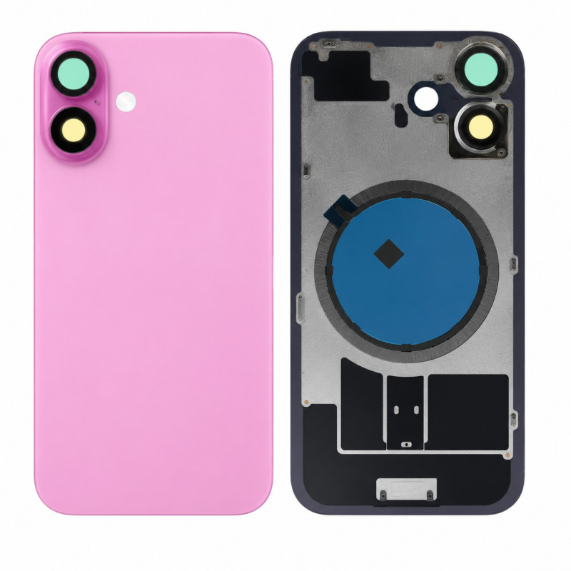 Klapka Jednobryłowa Plecki Tył iPhone 16 Pink z Ramką HQ
