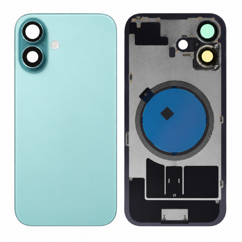 Klapka Jednobryłowa Plecki Tył iPhone 16 Teal z Ramką HQ