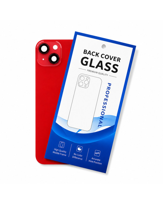 Klapka Jednobryłowa Tył iPhone 14 Plus Red z Ramką i Magnesami MAGSAFE HQ
