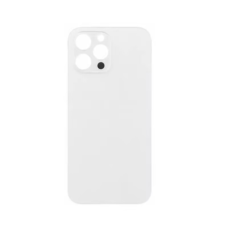 Klapka Jednobryłowa Plecki Tył iPhone 12 Pro Max Srebrny Duże oczko HQ