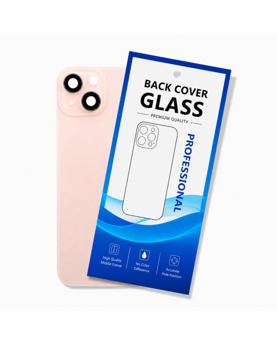 Klapka Plecki Tył iPhone 15 Pink z Ramką i Magnesami MAGSAFE