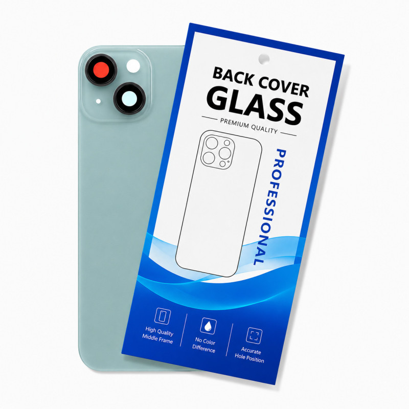 Klapka Plecki Tył iPhone 15 Blue z Ramką i Magnesami MAGSAFE