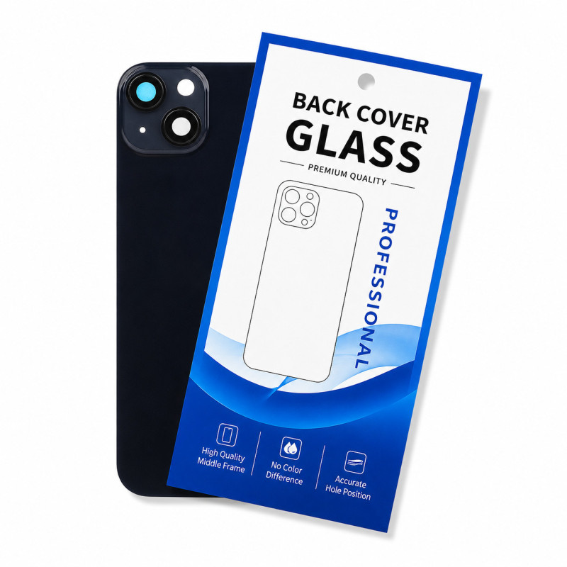 Klapka Plecki Tył iPhone 15 Black z Ramką i Magnesami