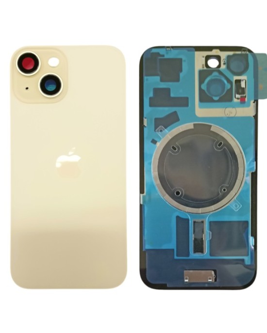 Klapka Jednobryłowa Plecki Tył iPhone 15 Yellow z Ramką i Magnesami MAGSAFE (1)