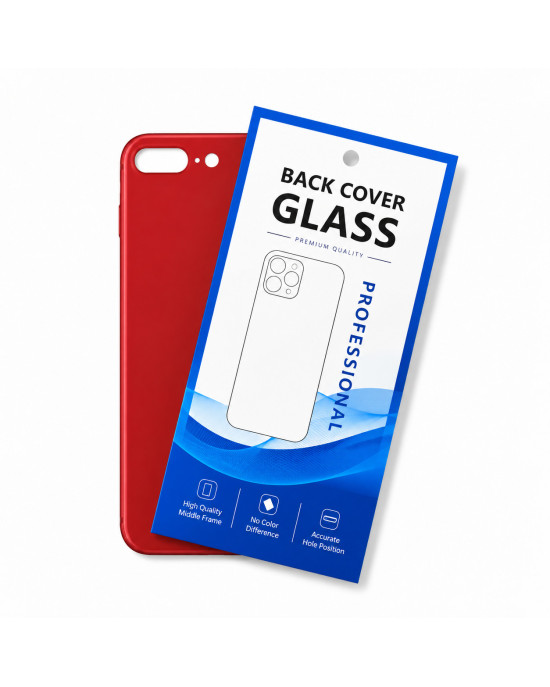 Klapka Plecki Tył iPhone 8 Plus Red Duże oczko