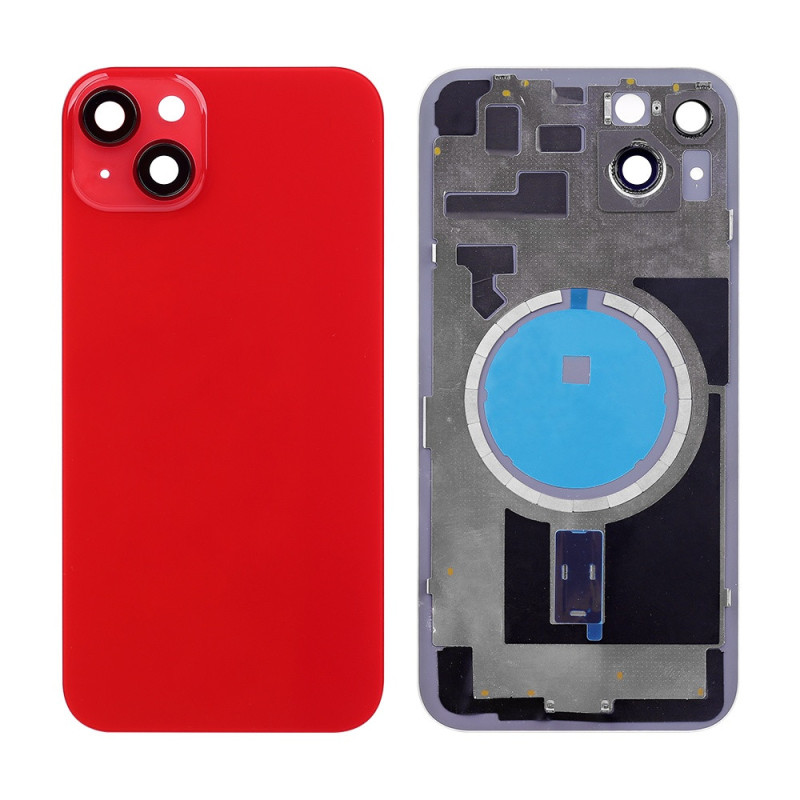 Klapka Plecki Tył iPhone 14 Plus Red z Ramką i Magnesami MAGSAFE