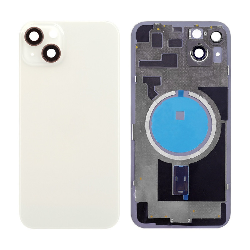 Klapka Plecki Tył iPhone 14 Plus Starlight z Ramką i Magnesami MAGSAFE