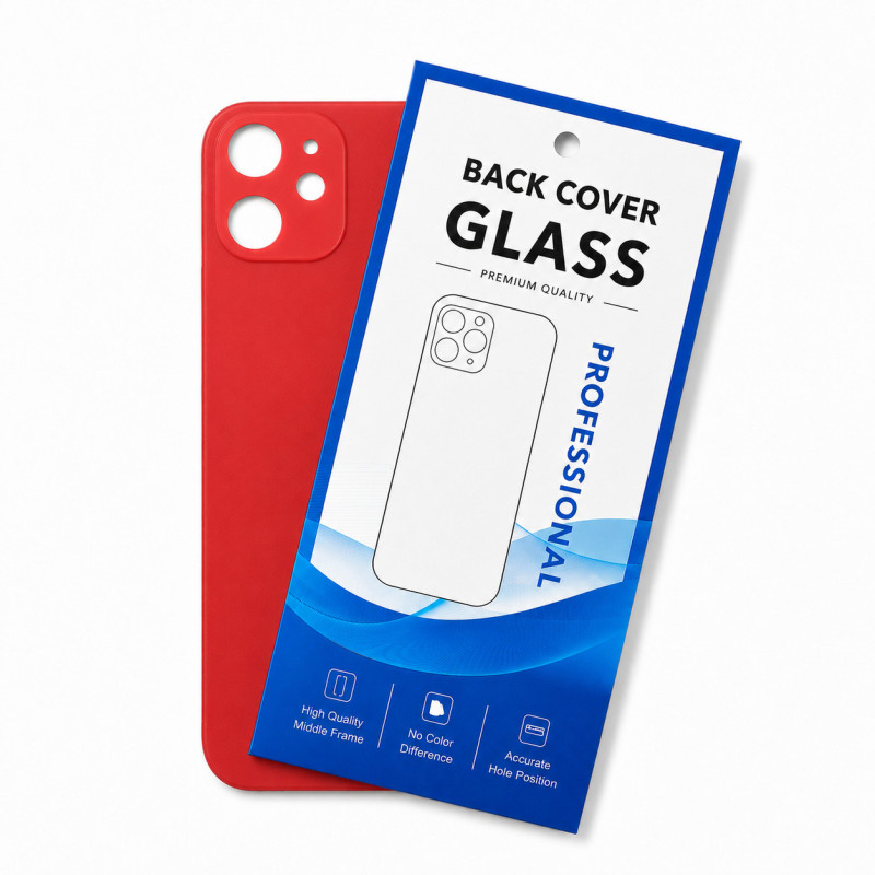 Klapka Plecki Tył iPhone 12 Mini Red Duże oczko