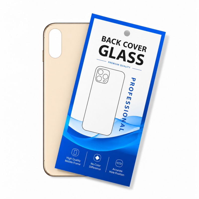 Klapka Plecki Tył iPhone XS Gold Duże oczko