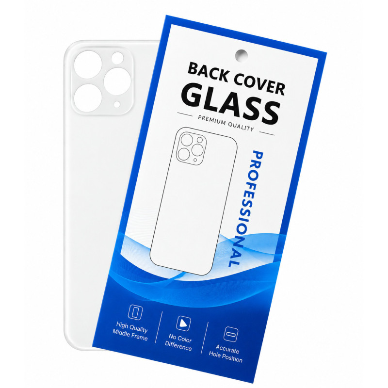 Klapka Plecki Tył iPhone 11 Pro Silver Duże oczko