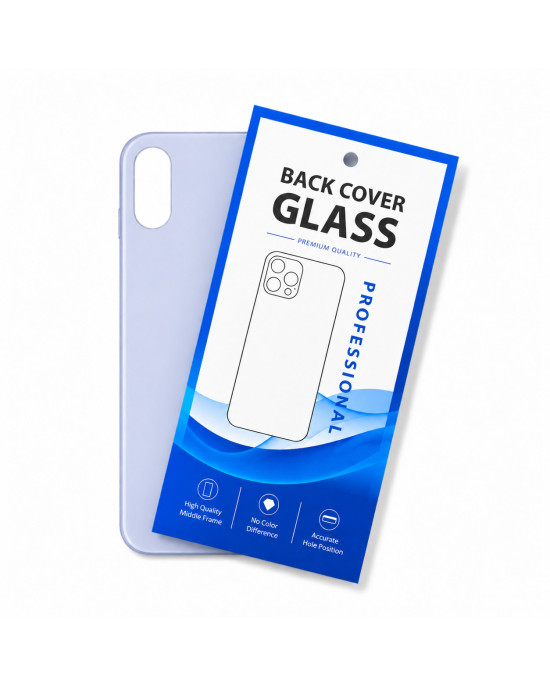 Klapka Plecki Tył iPhone XS White Duże oczko