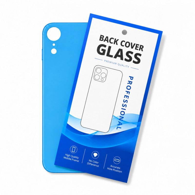 Klapka Plecki Tył iPhone XR Blue Duże oczko