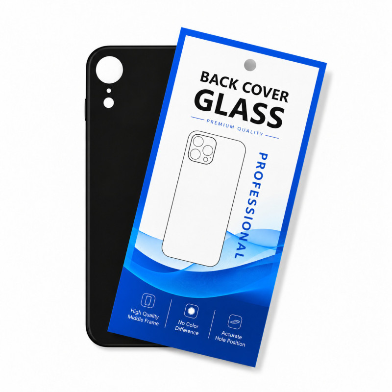 Klapka Plecki Tył iPhone XR Black Duże oczko