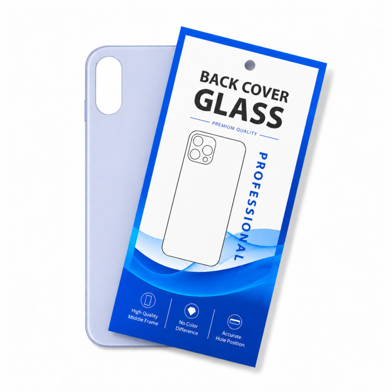Klapka Plecki Tył iPhone X White Duże oczko
