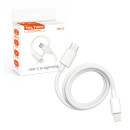 TelTech kabel USB-C - Lightning 2A 12W 1m biały
