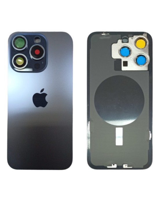 Klapka Jednobryłowa Plecki Tył iPhone 15 Pro Max Blue z Ramką