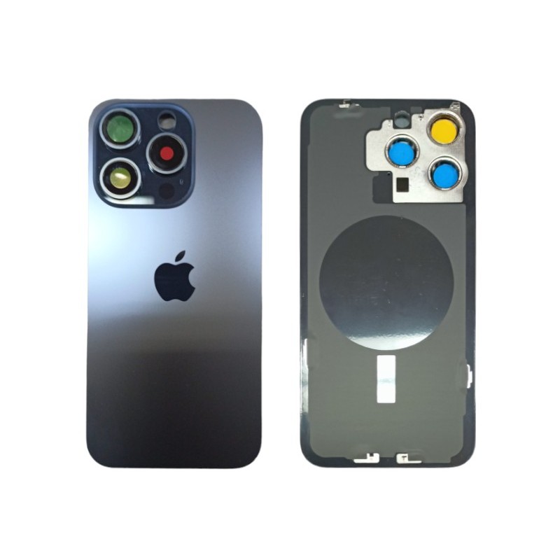 Klapka Jednobryłowa Plecki Tył iPhone 15 Pro Max Blue z Ramką