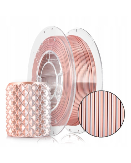 FILAMENT 3D PLA Magic Silk GLAMOUR (White Gold+Rose Gold) 300g