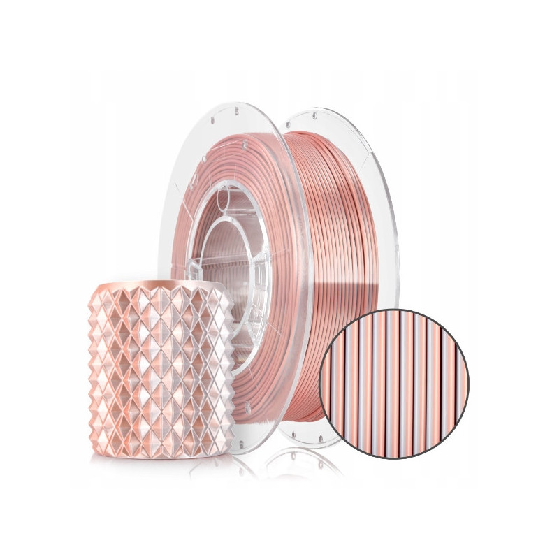 FILAMENT 3D PLA Magic Silk GLAMOUR (White Gold+Rose Gold) 300g