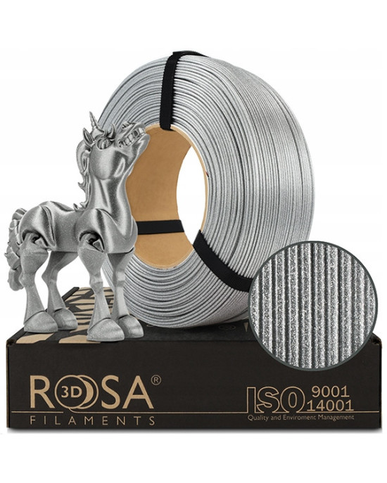 FILAMENT 3D ReFill PLA GALAXY Brillant Silver 1