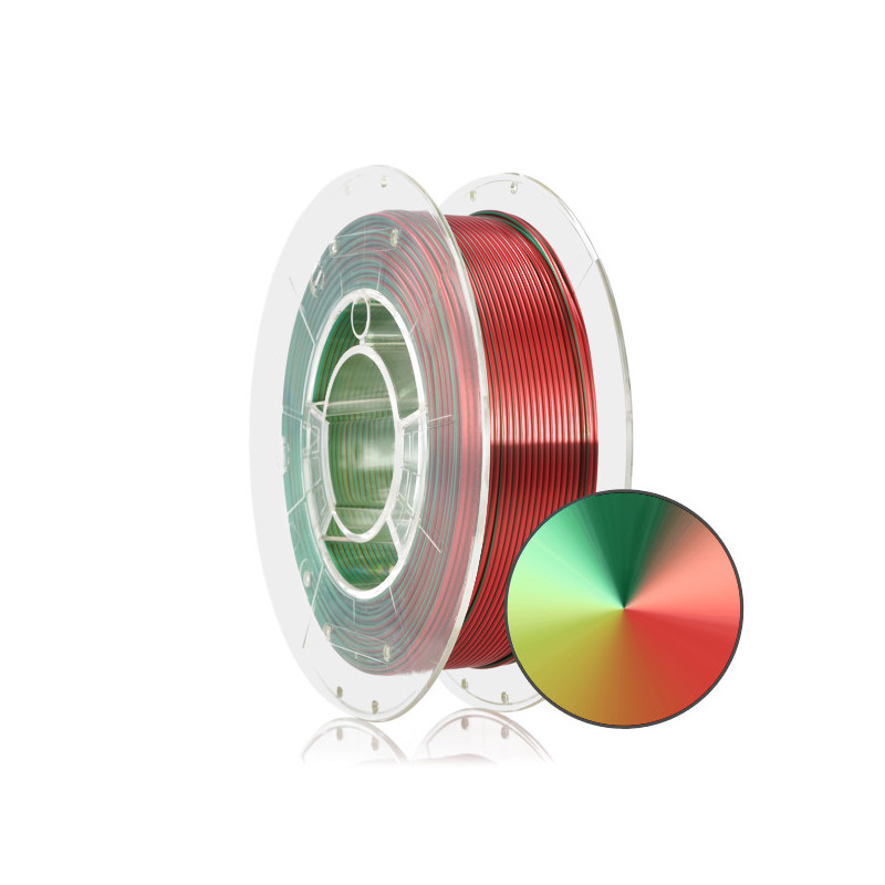 FILAMENT 3D PLA Magic Silk XMAS (Gold-Green-Red) 300g