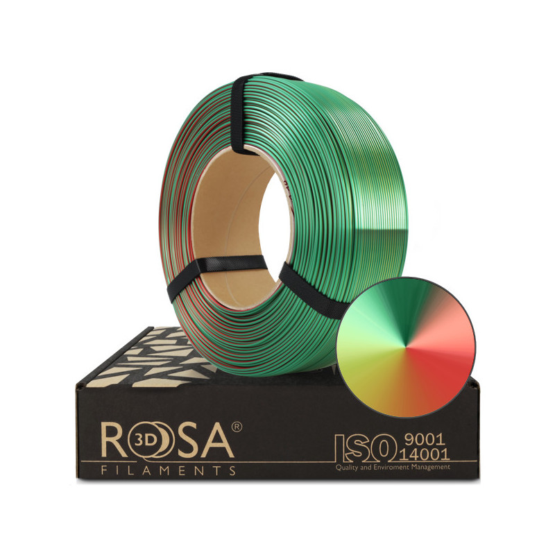 FILAMENT 3D PLA Refill Magic Silk XMAS (Gold-Green-Red) 1kg