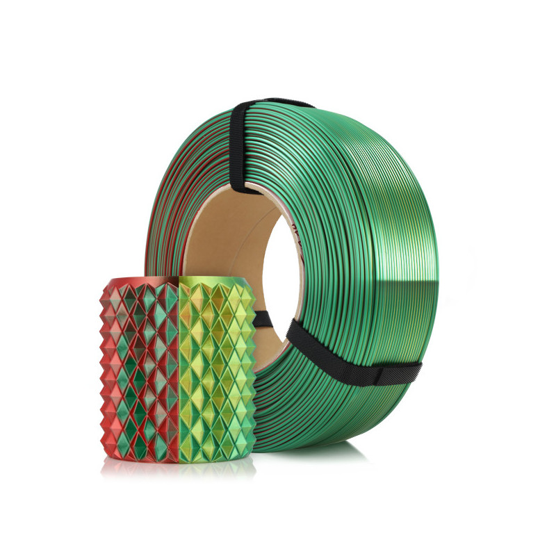 FILAMENT 3D PLA Refill Magic Silk XMAS (Gold-Green-Red) 1kg