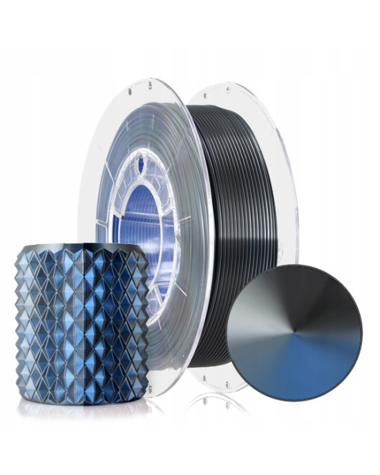 FILAMENT 3D PLA Magic Silk Storm Shadow (Blue+Graphite+Steel) 300g