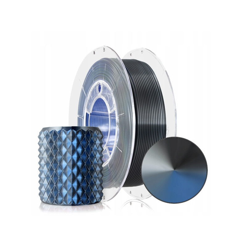 FILAMENT 3D PLA Magic Silk Storm Shadow (Blue+Graphite+Steel) 300g