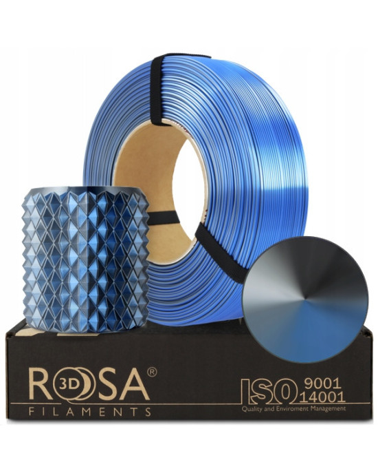 FILAMENT 3D ReFill PLA Magic Silk Storm Shadow (Blue+Graphite+Steel) 1kg