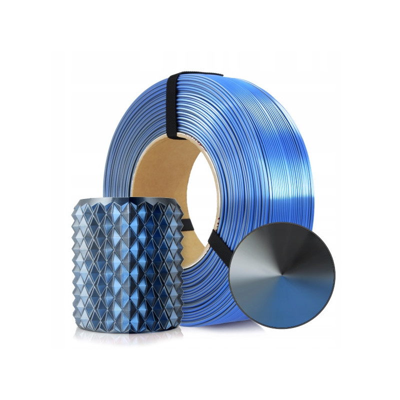 FILAMENT 3D ReFill PLA Magic Silk Storm Shadow (Blue+Graphite+Steel) 1kg