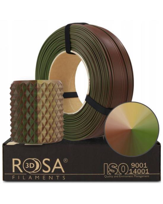 FILAMENT 3D ReFill PLA Magic Army (Green-Beige-Bronze) 1kg