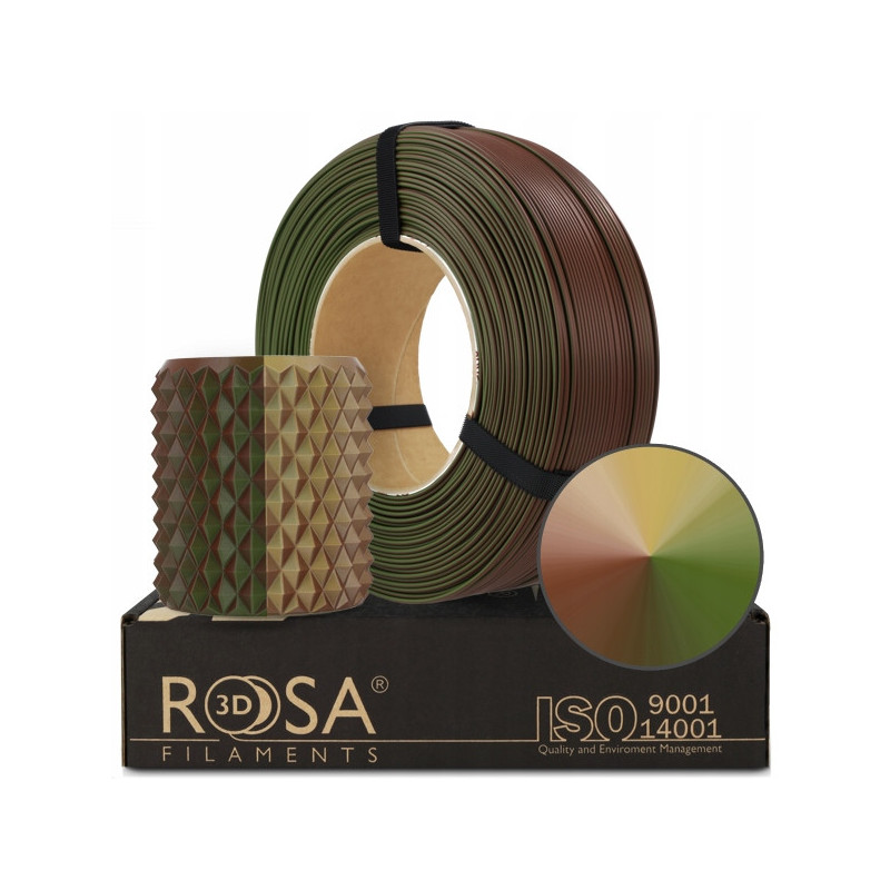 FILAMENT 3D ReFill PLA Magic Army (Green-Beige-Bronze) 1kg