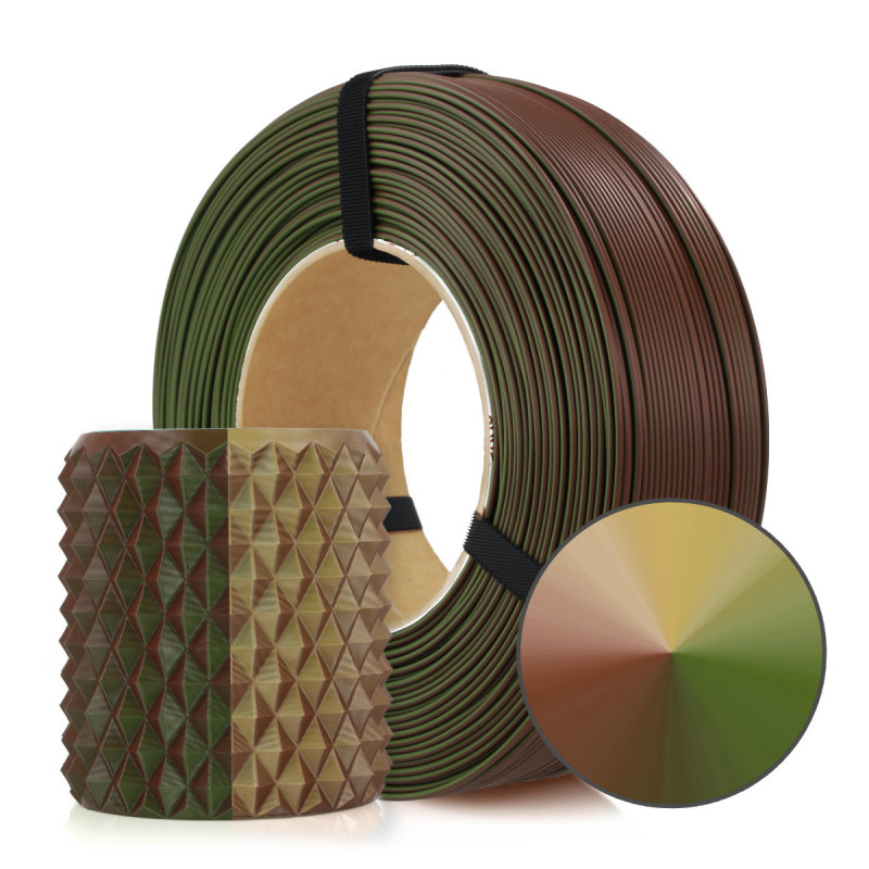 FILAMENT 3D ReFill PLA Magic Army (Green-Beige-Bronze) 1kg